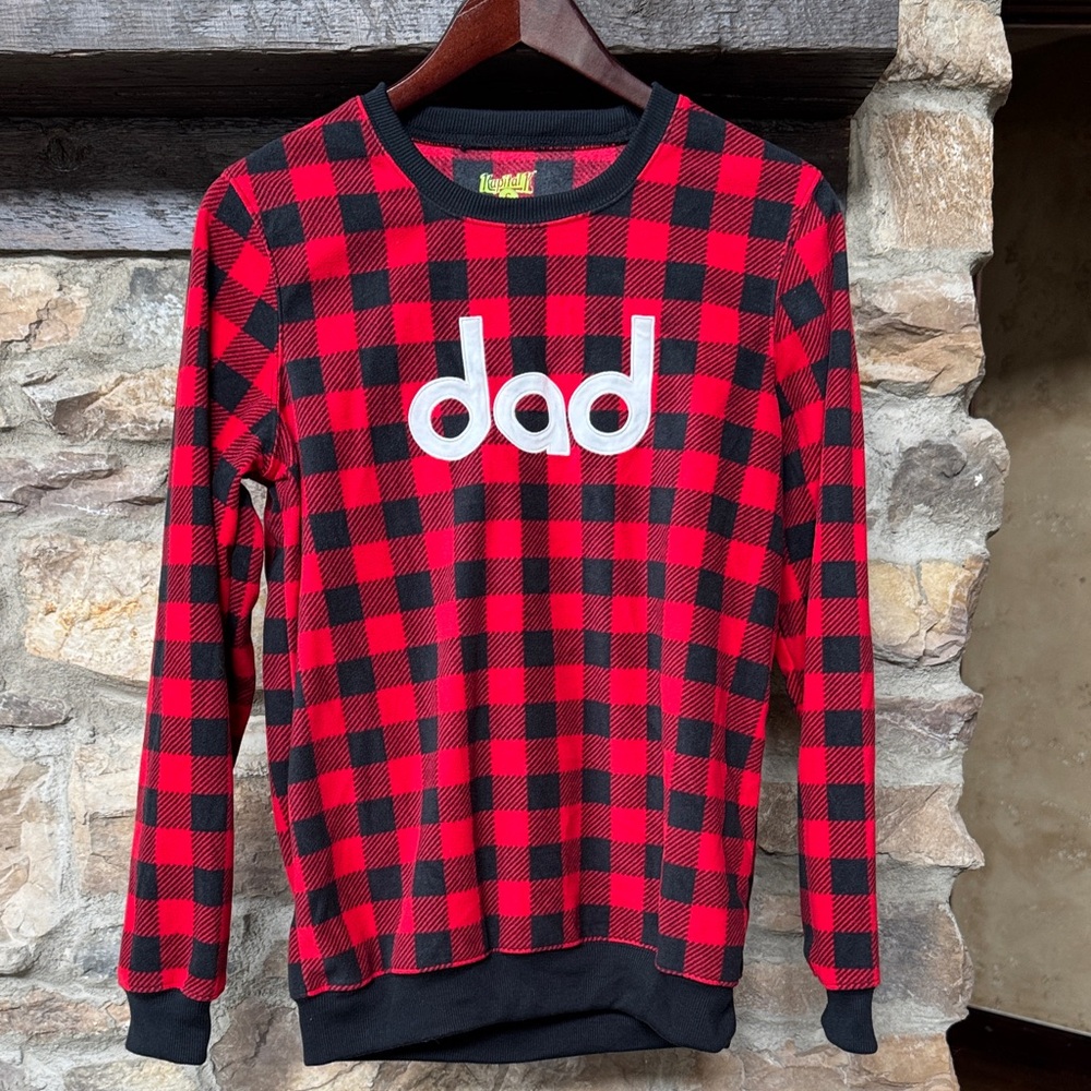 Red & Black Buffalo Plaid "dad" Pajama Set